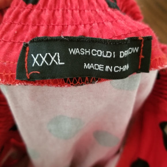 Polka Swing Skirt Red Black - Picture 6 of 9